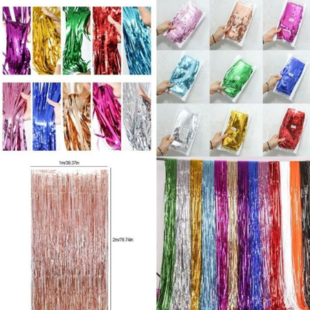 Tirai foil 1 x2 meter - perlengkapan ulang tahun NaisyaShop