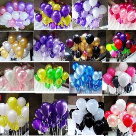 Balon latek 12 inc / 1 pak isi 100 pcs - perlengkapan ulang tahun NaisyaShop