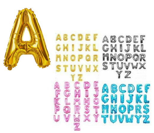 Balon Foil Alfabet 16 inc / huruf - perlengkapan ulang tahun NaisyaShop