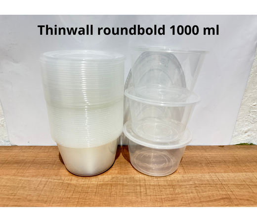 Thinwall roundbowl 1000 ml / isi 25 pcs