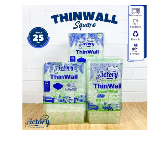 Thinwall Square 1500 ml / isi 25 pcs